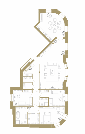 4-х комнатная ЖК Крестовский