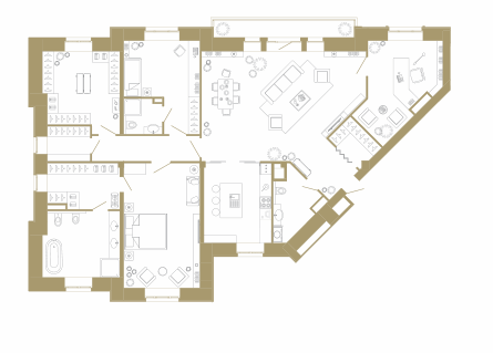 4-х комнатная ЖК Крестовский